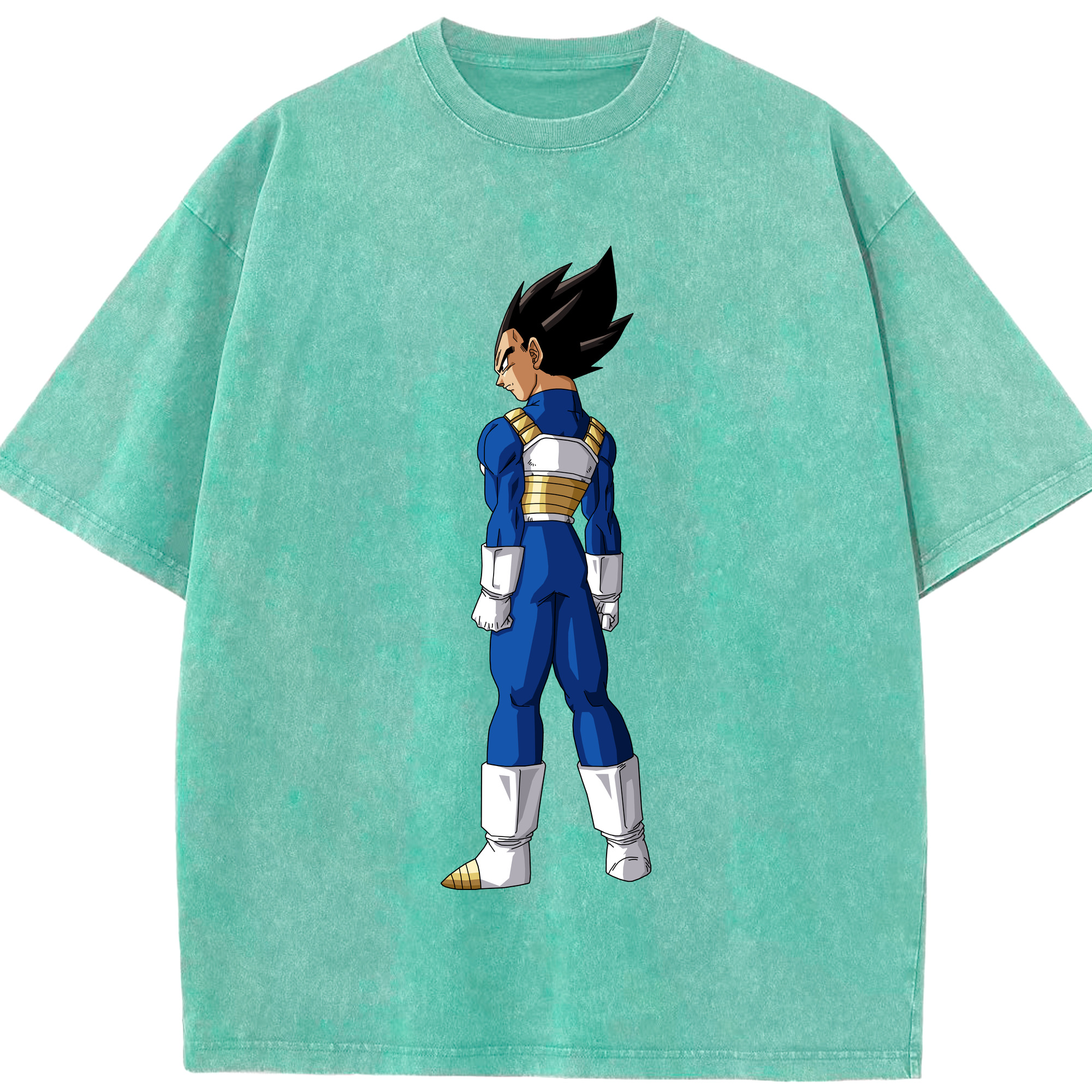 （画像用） ドラゴンボール ベジータ四世（Bejīta Yonsei）DRAGON BALL Vegeta IV 綿100% ヴィンテージ風 半袖Tシャツ（フロントプリント）